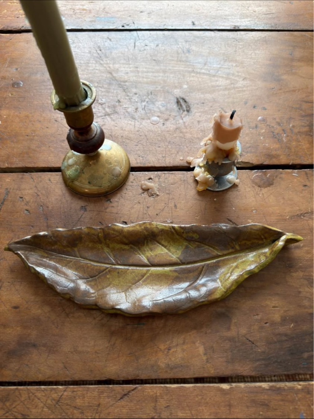 Handmade Ceramic Leaf Trinket Dish